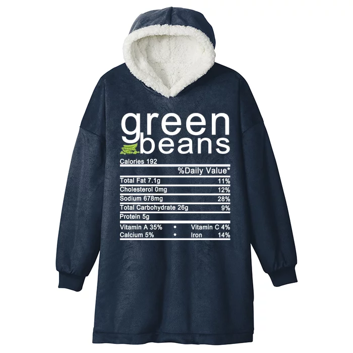 Green Beans Hooded Wearable Blanket