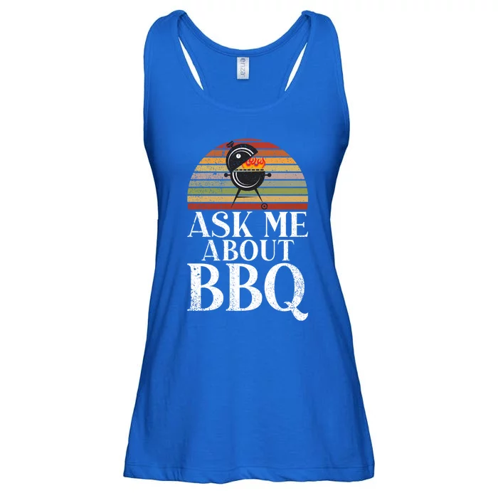 Grill Barbecue Grilling Ask Me About Bbq Gift Ladies Essential Flowy Tank