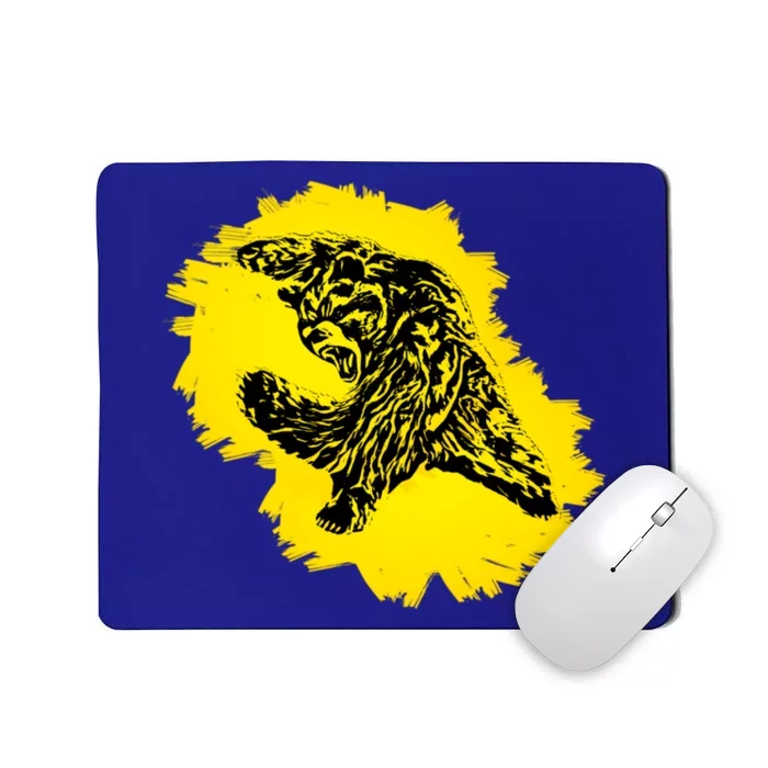 Grizzly Bear Grizzlies Motif Predator Bears Forest Animals Gift Mousepad