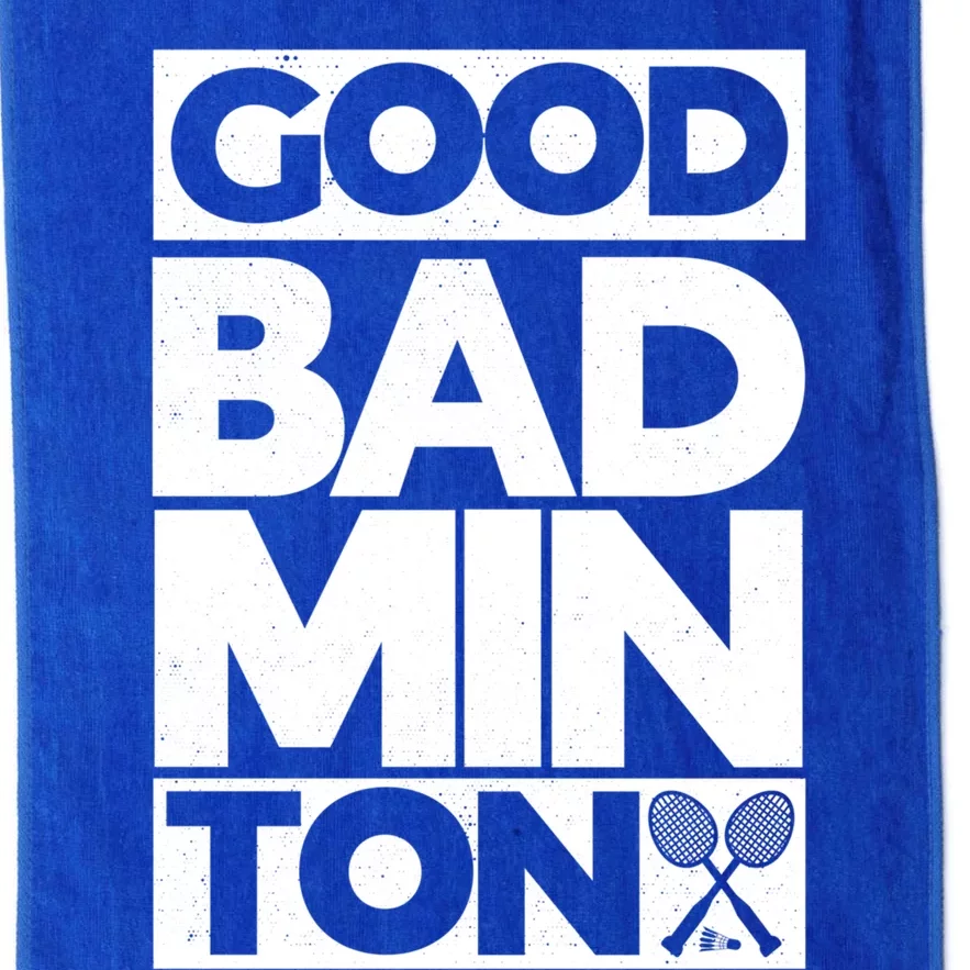 Goodminton Badminton Graphic Badminton Player Shuttlecock Great Gift Platinum Collection Golf Towel