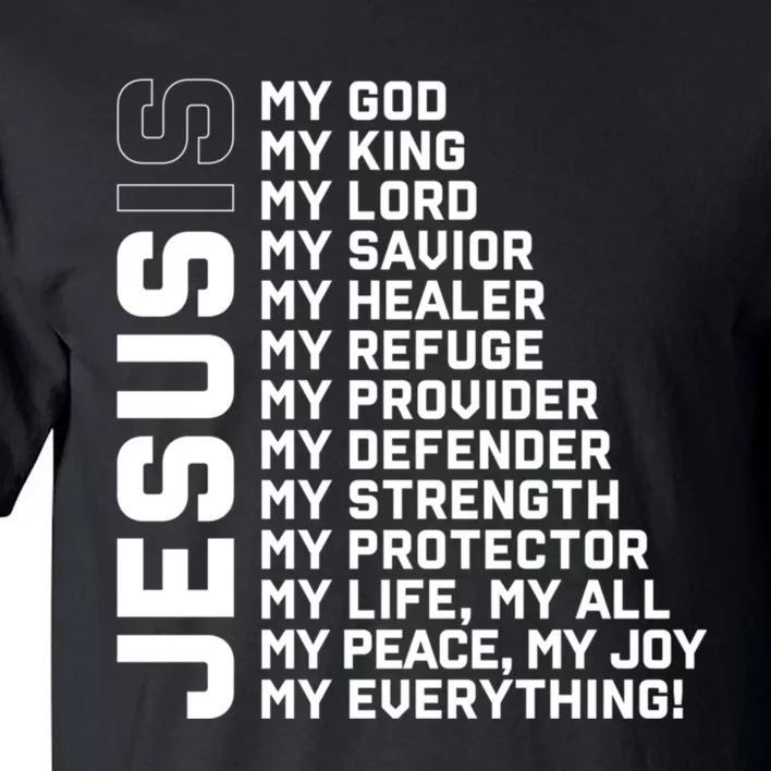 God Believer Gift Jesus Christian Lord Jesus Definition Tall T-Shirt