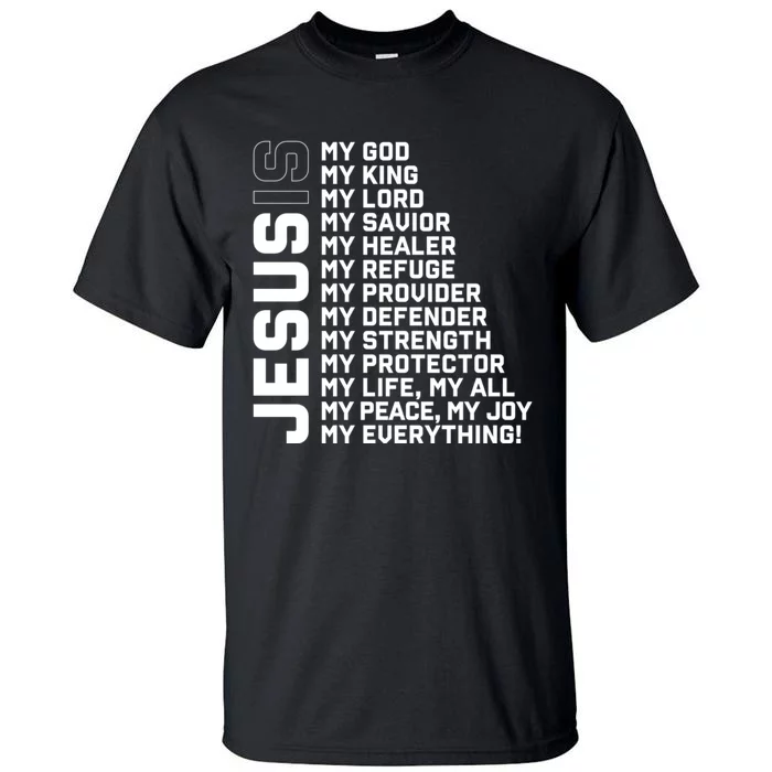 God Believer Gift Jesus Christian Lord Jesus Definition Tall T-Shirt