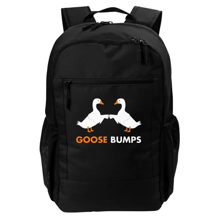 Goose Bumps Goosebumps Funny Geese Fist Bump Pun Daily Commute Backpack