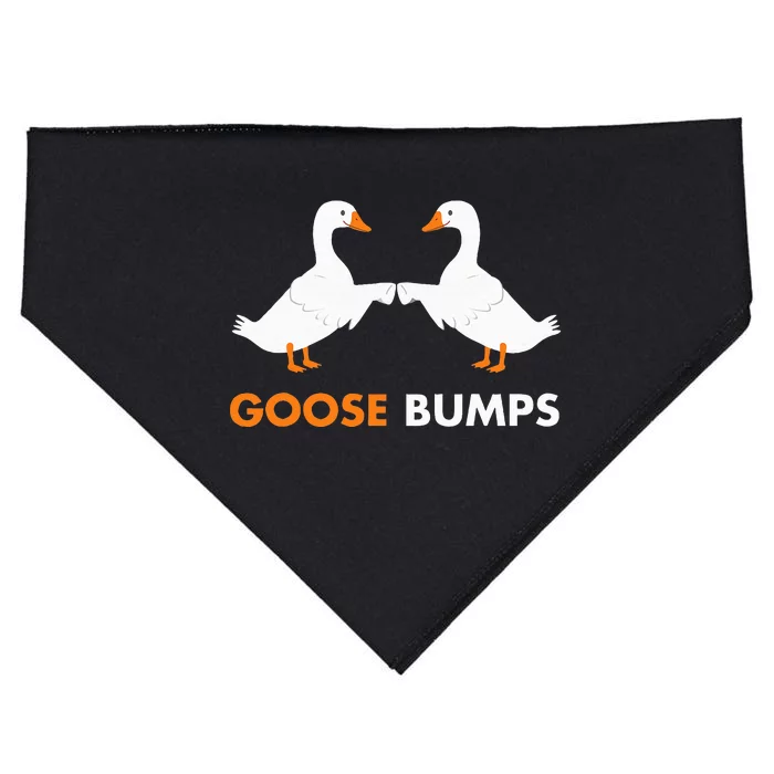 Goose Bumps Goosebumps Funny Geese Fist Bump Pun USA-Made Doggie Bandana