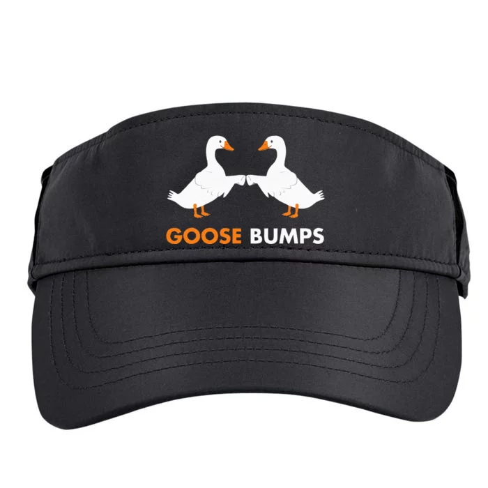 Goose Bumps Goosebumps Funny Geese Fist Bump Pun Adult Drive Performance Visor