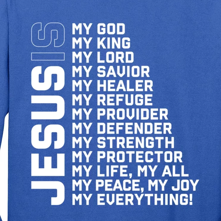 God Believer Gift Jesus Christian Lord Jesus Definition Gift Tall Long Sleeve T-Shirt