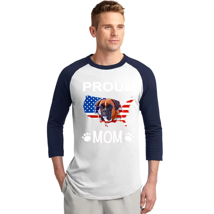 Ger Boxer Ger Boxer Dog Boxer Proud Patriot Mom Gift Baseball Sleeve Shirt