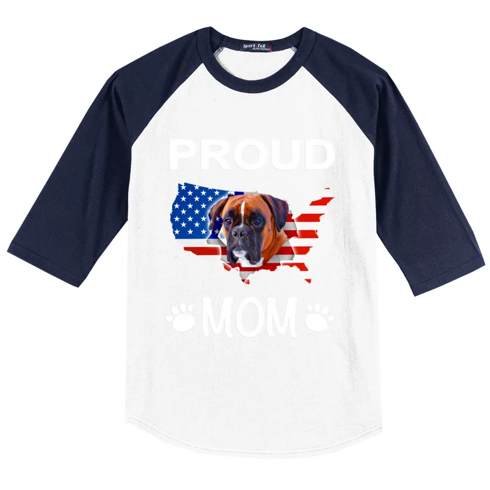 Ger Boxer Ger Boxer Dog Boxer Proud Patriot Mom Gift Baseball Sleeve Shirt