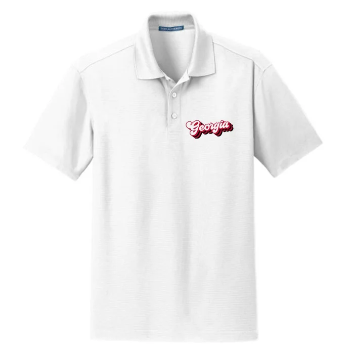 G.E.O.R.G.I.A Bulldogs Game Day Dry Zone Grid Performance Polo