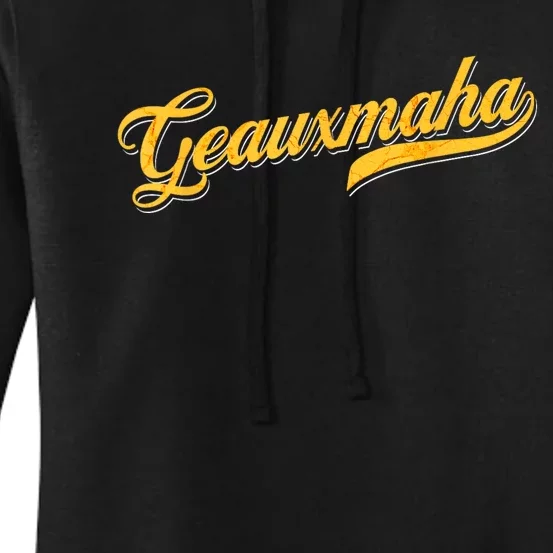 Geauxmaha Baseball Women's Pullover Hoodie