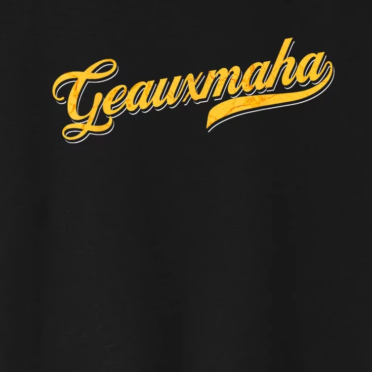 Geauxmaha Baseball Women's Crop Top Tee