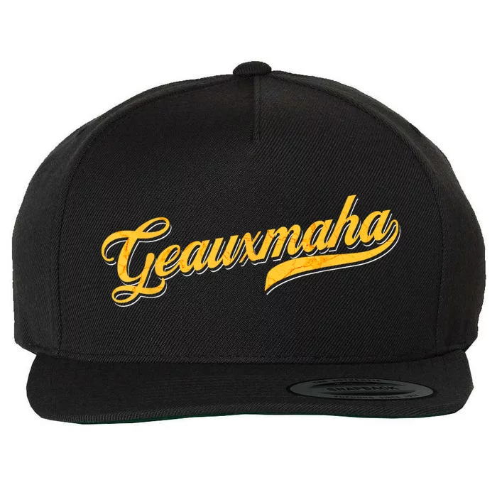 Geauxmaha Baseball Wool Snapback Cap