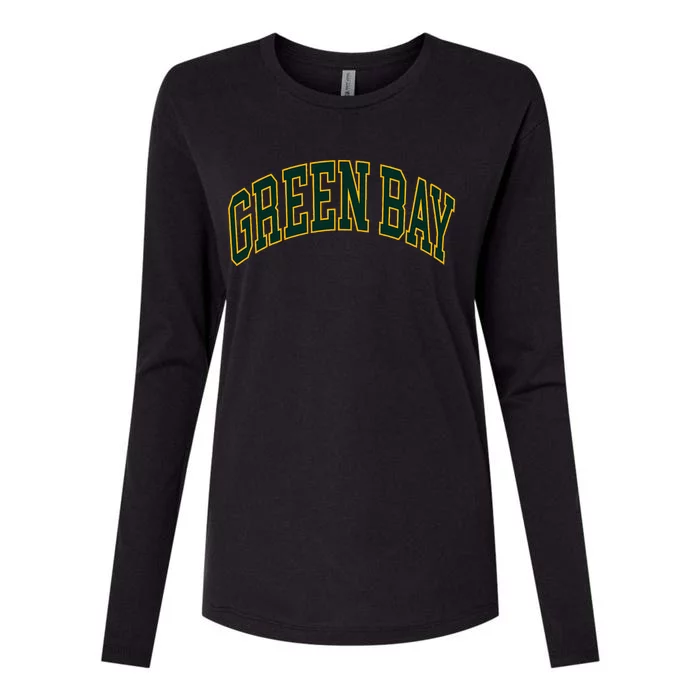 Green Bay Womens Cotton Relaxed Long Sleeve T-Shirt