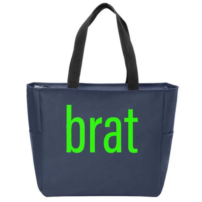 Green Brat Zip Tote Bag