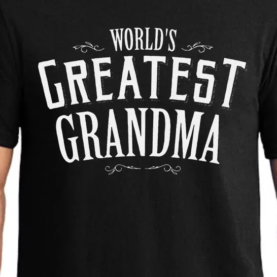 Grandma Birthday Gift World's Greatest Grandma Mother's Day Pajama Set