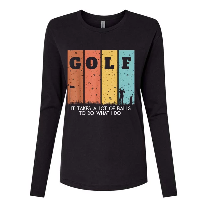 Golf Ball Hammock Womens Cotton Relaxed Long Sleeve T-Shirt