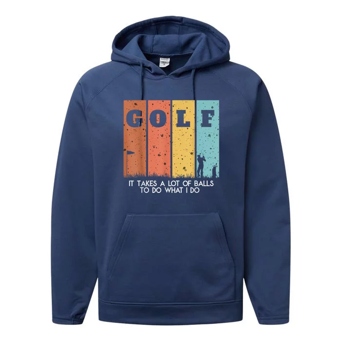 Golf Ball Hammock Performance Fleece Hoodie