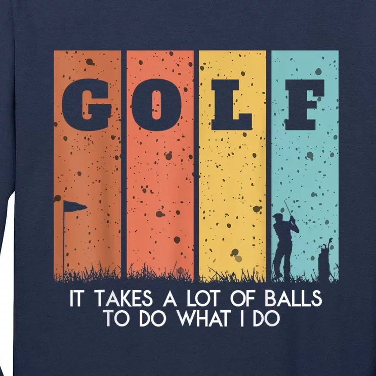 Golf Ball Hammock Tall Long Sleeve T-Shirt