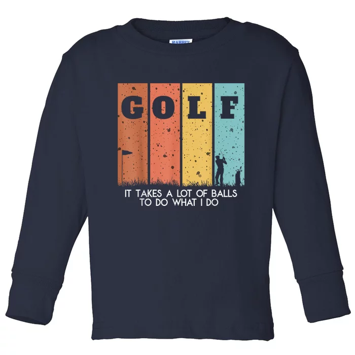 Golf Ball Hammock Toddler Long Sleeve Shirt