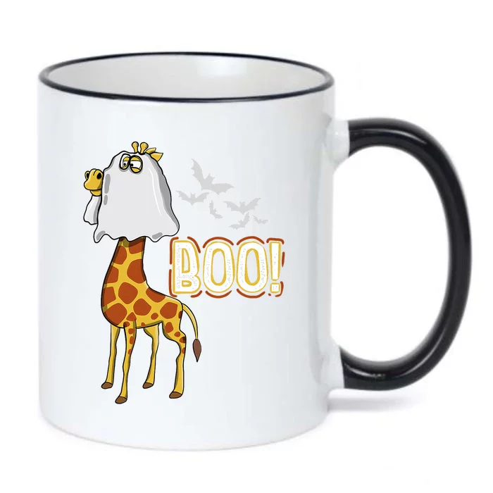 Giraffe Boo Halloween Fun Costume Party Black Color Changing Mug