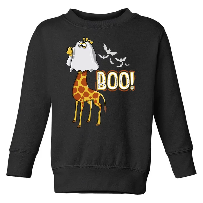 Giraffe Boo Halloween Fun Costume Party Toddler Sweatshirt