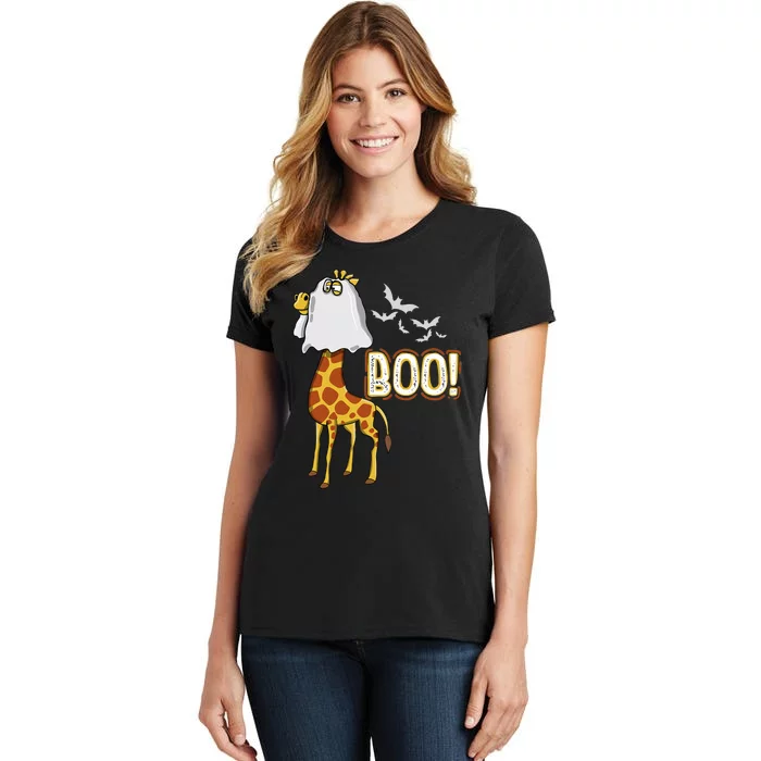 Giraffe Boo Halloween Fun Costume Party Women's T-Shirt