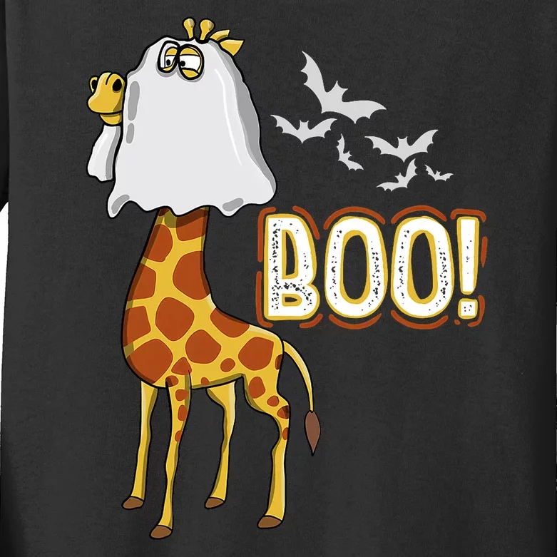 Giraffe Boo Halloween Fun Costume Party Kids Long Sleeve Shirt