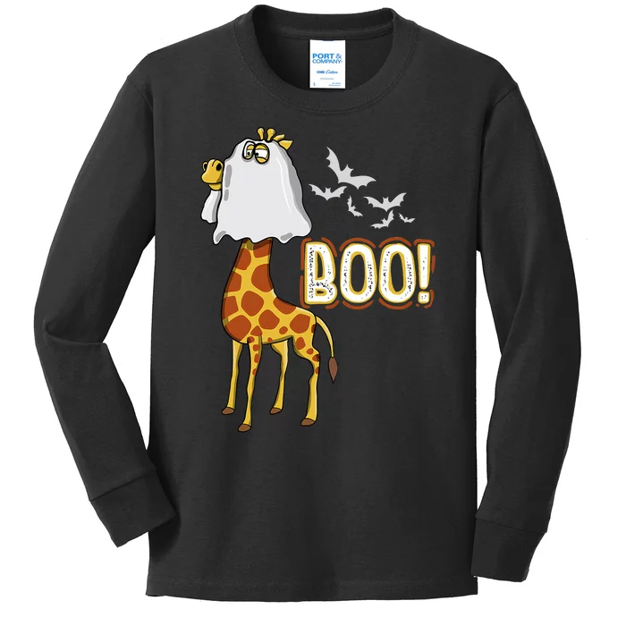 Giraffe Boo Halloween Fun Costume Party Kids Long Sleeve Shirt