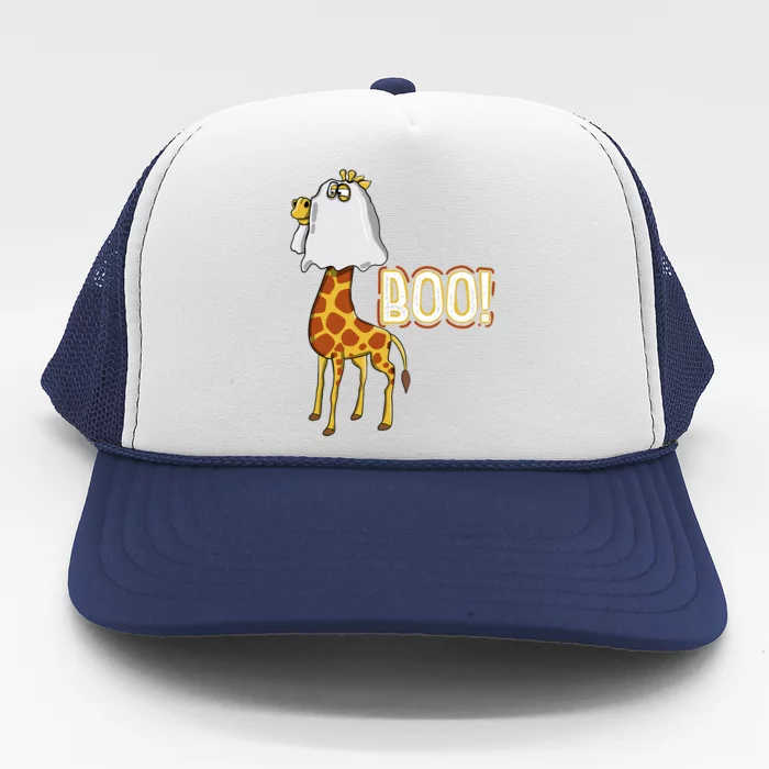 Giraffe Boo Halloween Fun Costume Party Trucker Hat