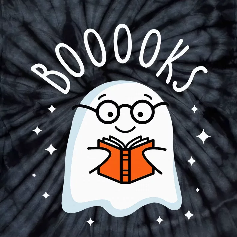 Ghostly Bookworm Halloween Costume Tie-Dye T-Shirt