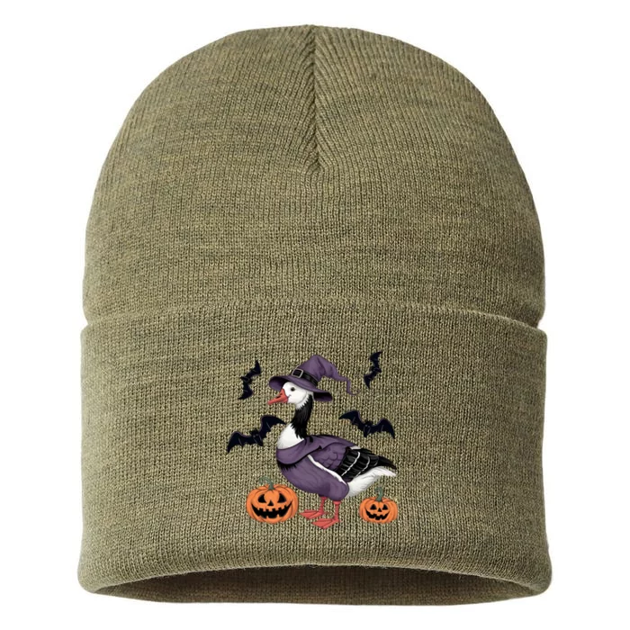 Goose Bird Halloween Gift Sustainable Knit Beanie