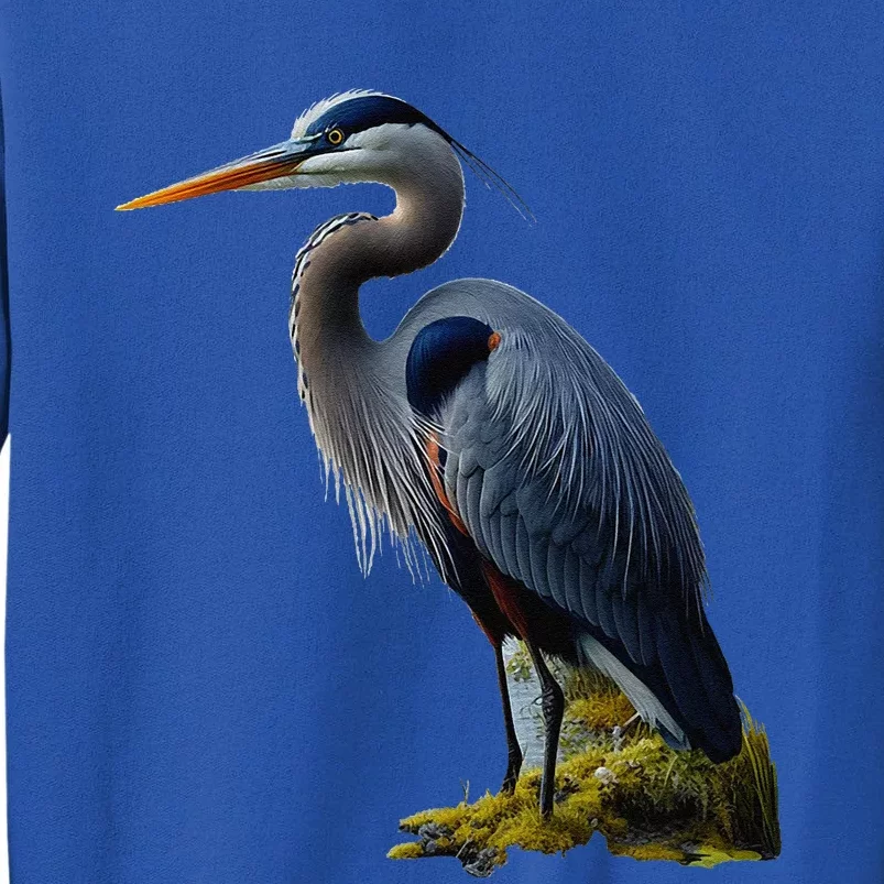 Great Blue Heron. ArtistS Rendition. Tall Sweatshirt