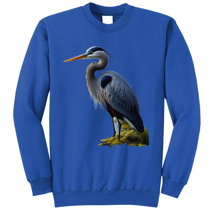 Great Blue Heron. ArtistS Rendition. Tall Sweatshirt