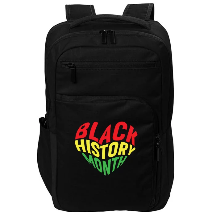 Groovy Black History Month Heart Afro America Impact Tech Backpack