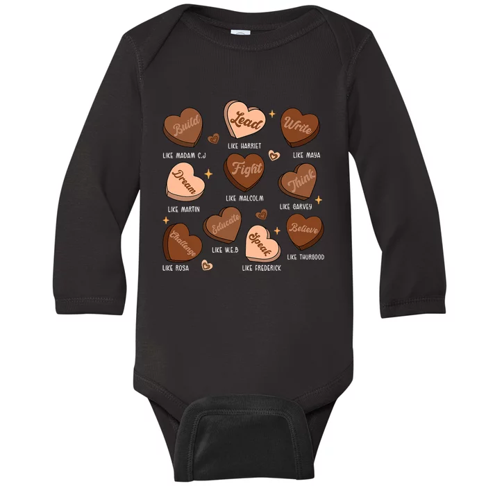 Groovy Black History Month Baby Long Sleeve Bodysuit