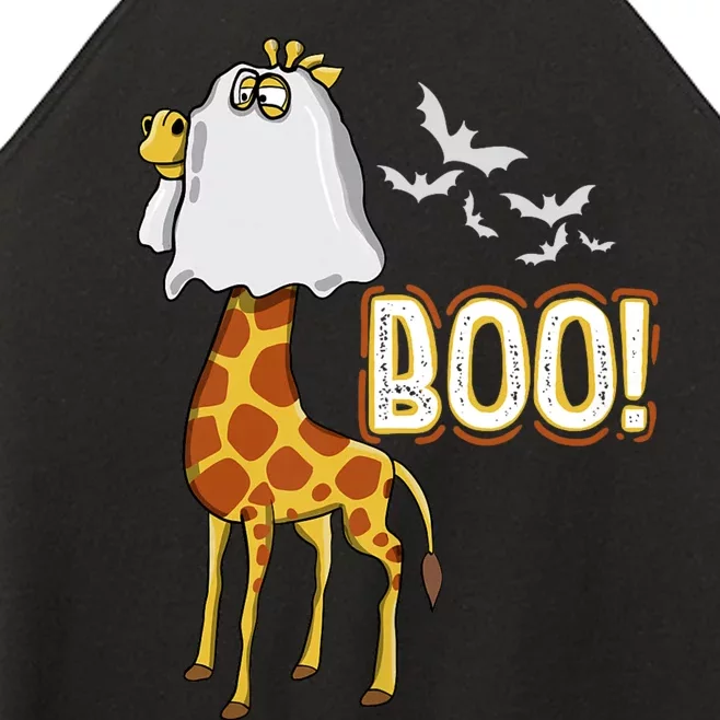 Giraffe Boo Halloween Fun Costume Party Women’s Perfect Tri Rocker Tank