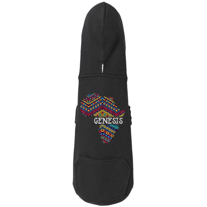 Genesis Black History Afro African Pride Doggie 3-End Fleece Hoodie