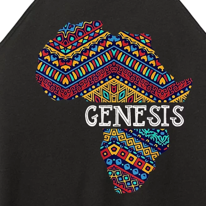 Genesis Black History Afro African Pride Women’s Perfect Tri Rocker Tank