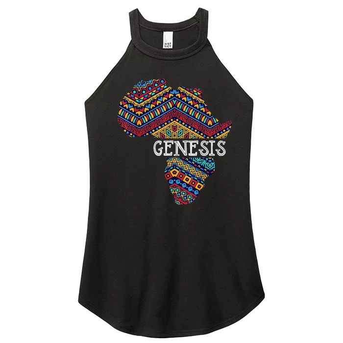 Genesis Black History Afro African Pride Women’s Perfect Tri Rocker Tank