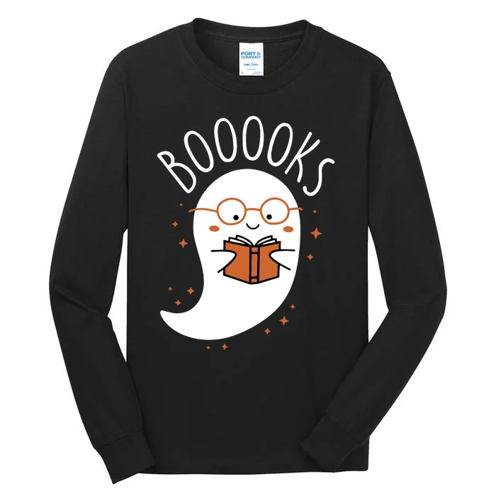 Ghost Books Halloween Tall Long Sleeve T-Shirt