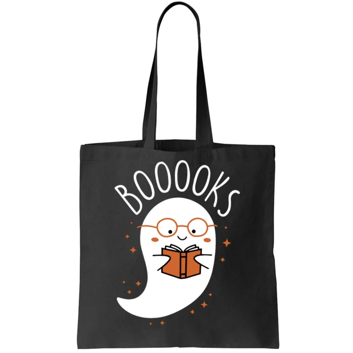 Ghost Books Halloween Tote Bag