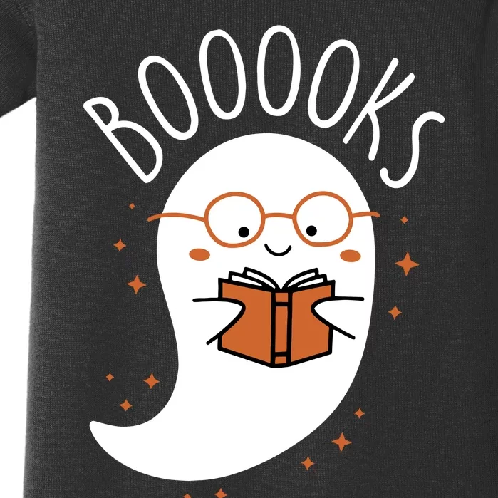 Ghost Books Halloween Baby Bodysuit