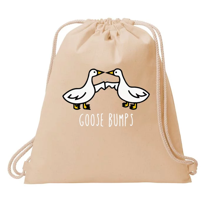 Goose Bumps Humorous Pun Design For Dad Joke Lover Drawstring Bag