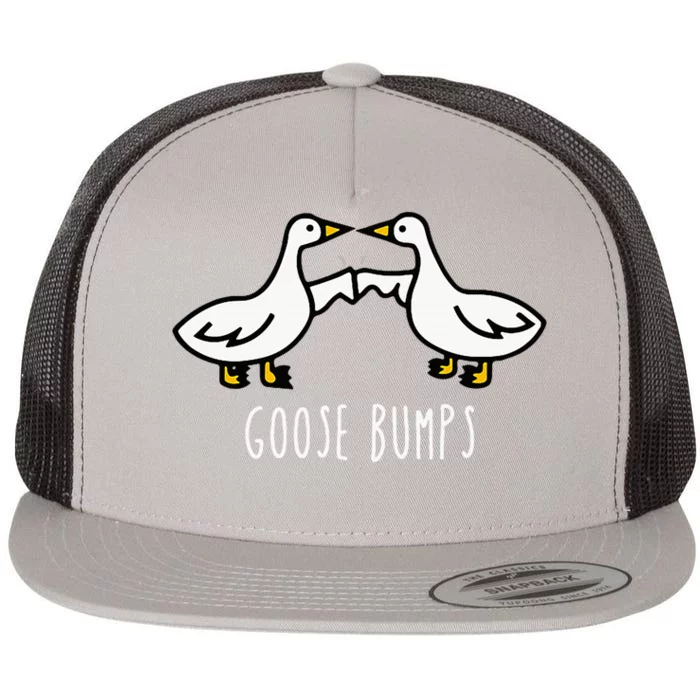 Goose Bumps Humorous Pun Design For Dad Joke Lover Flat Bill Trucker Hat