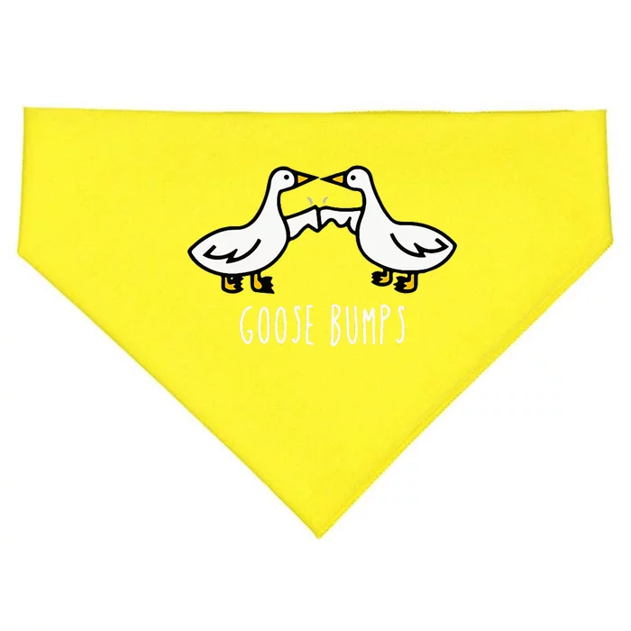 Goose Bumps Humorous Pun Design For Dad Joke Lover USA-Made Doggie Bandana