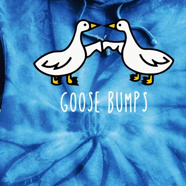 Goose Bumps Humorous Pun Design For Dad Joke Lover Tie Dye Hoodie