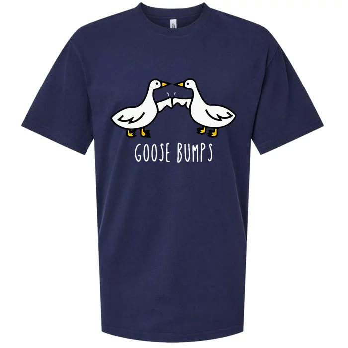 Goose Bumps Humorous Pun Design For Dad Joke Lover Sueded Cloud Jersey T-Shirt