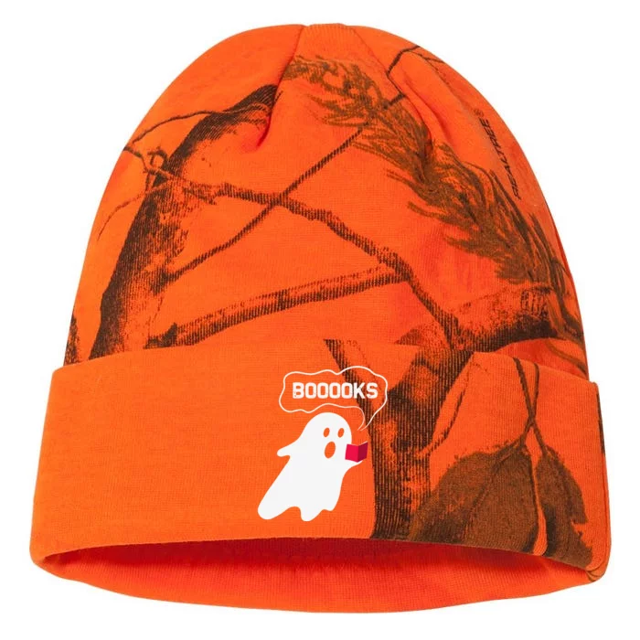 Ghost Books Halloween Bookworm Reading Teacher Librarian Kati - 12in Camo Beanie