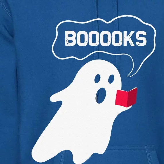 Ghost Books Halloween Bookworm Reading Teacher Librarian Premium Hoodie