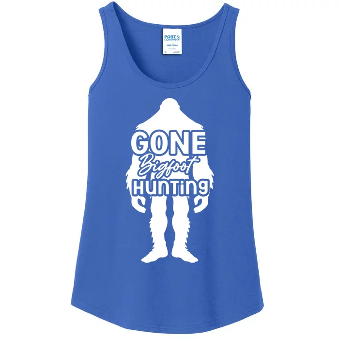 Gone Bigfoot Hunting Sasquatch Yeti Yowi Funny Cryptid Cute Gift Ladies Essential Tank